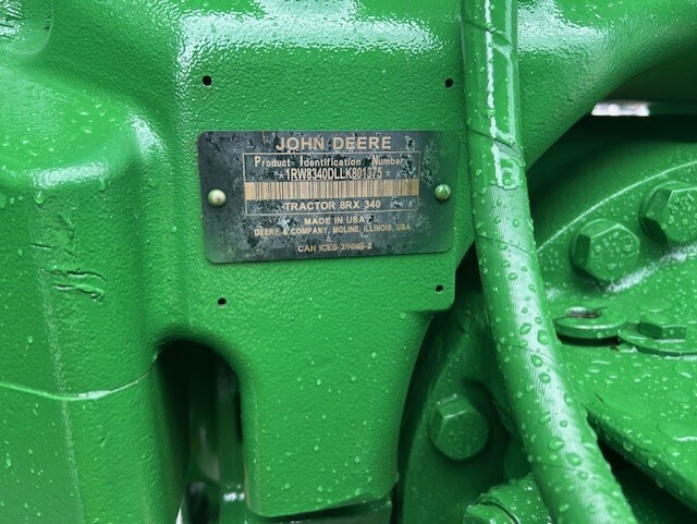 2020 John Deere 8RX 340 Tractor