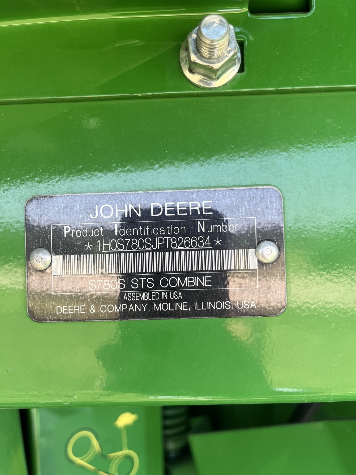 2023 John Deere S780 Combine