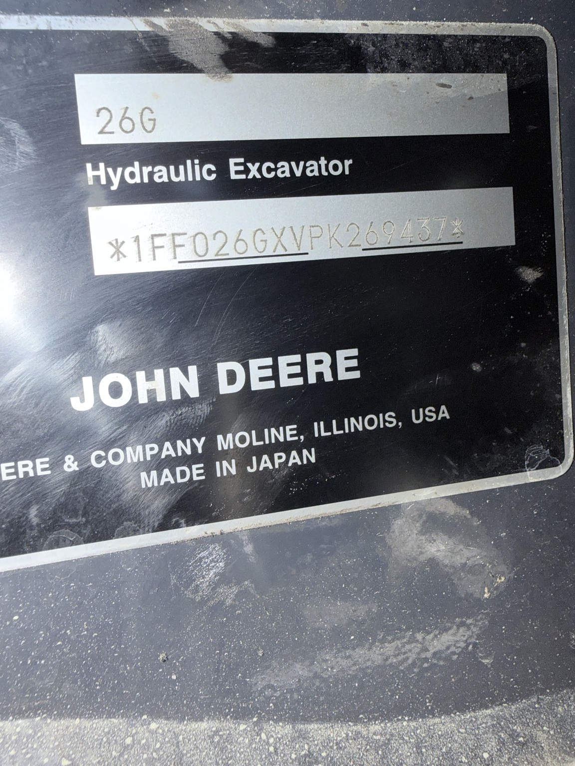 2023 John Deere 26G Mini Excavator