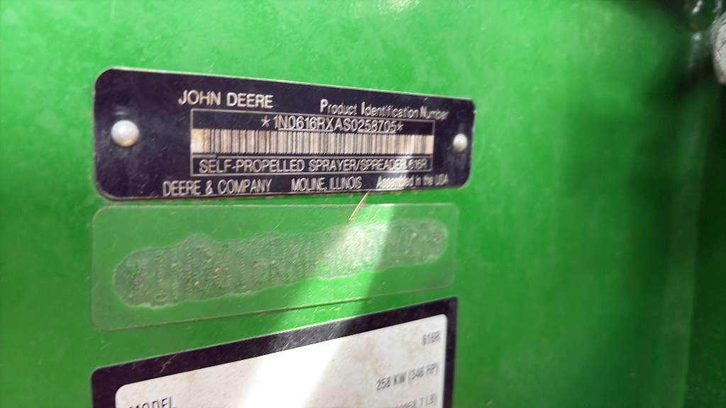 2025 John Deere 616R Self-Propelled Sprayer