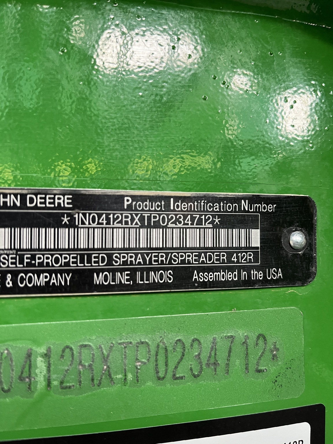 2023 John Deere 412R Self-Propelled Sprayer