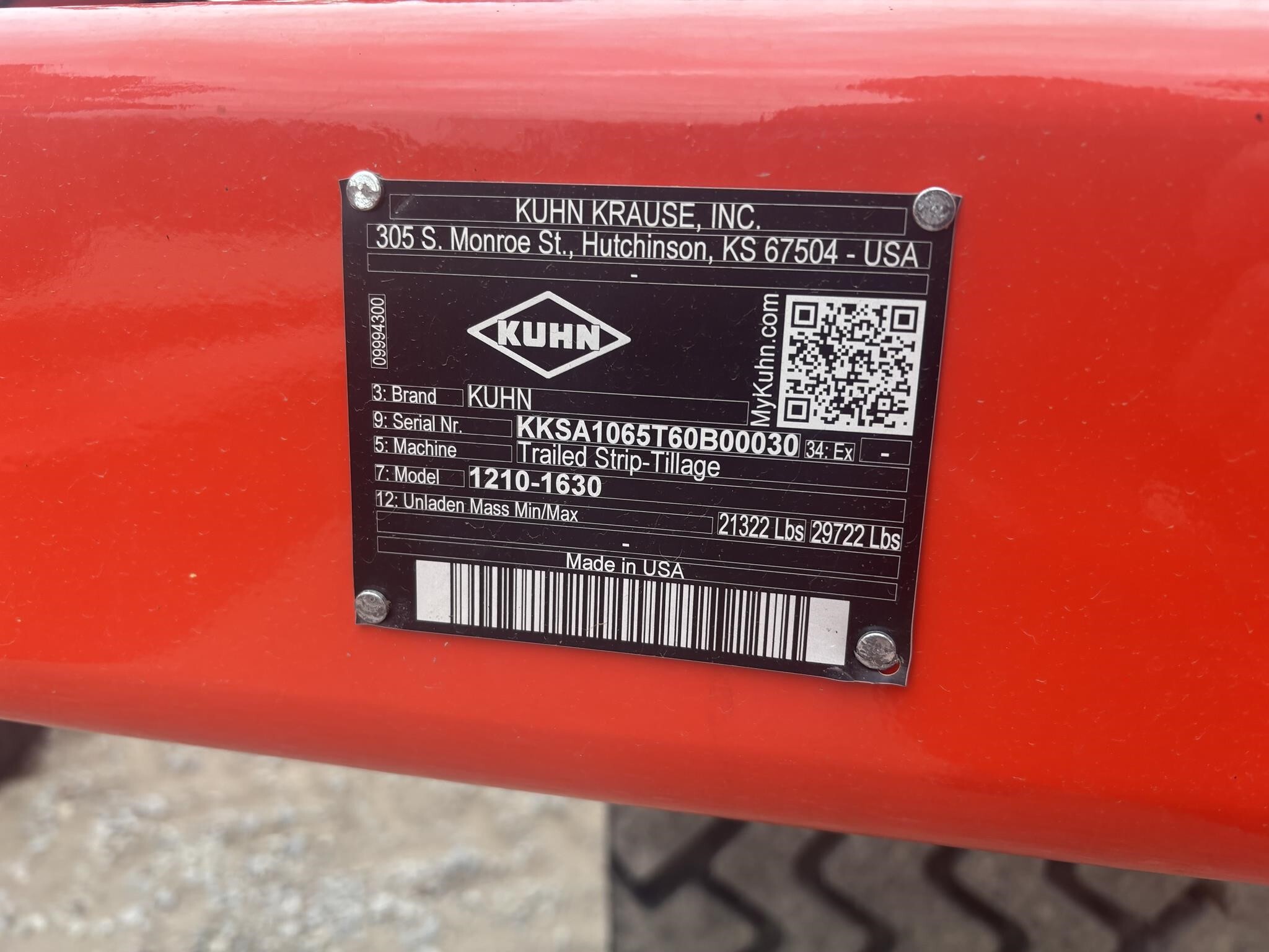 2025 Kuhn Krause 1210-1630 Strip-Till