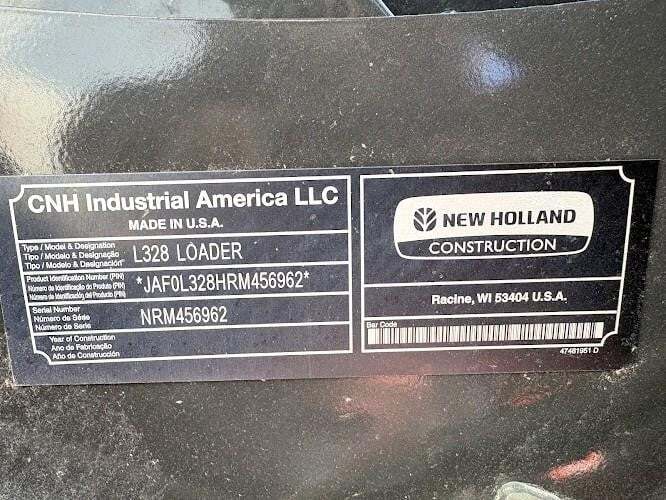 2025 New Holland L328 Skid Steer
