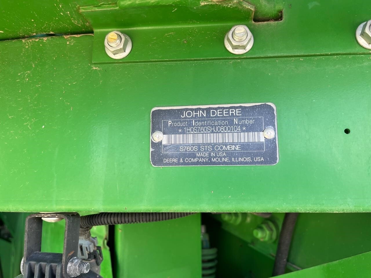 2018 John Deere S760 Combine