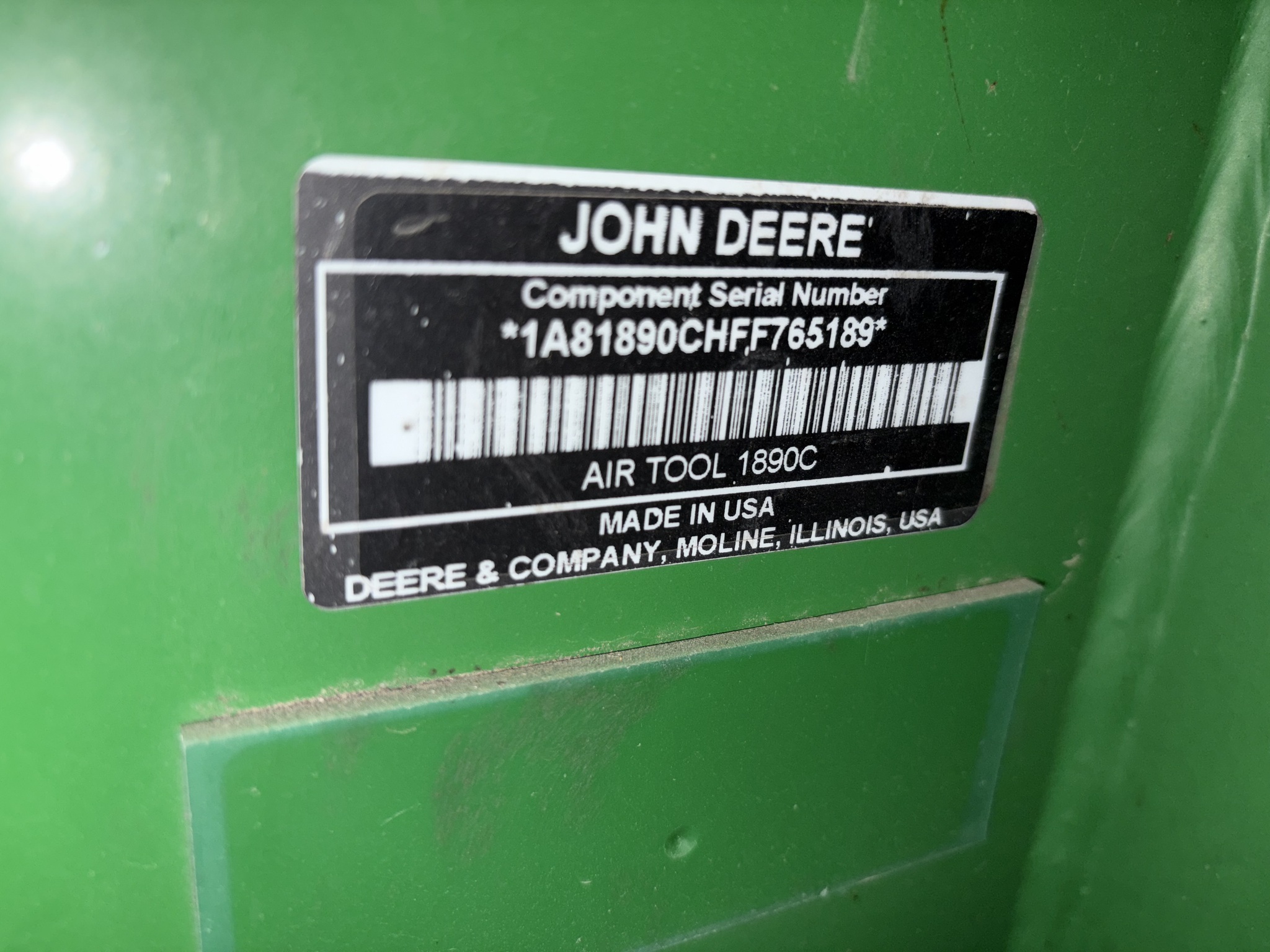 2016 John Deere 1890 Air Seeder