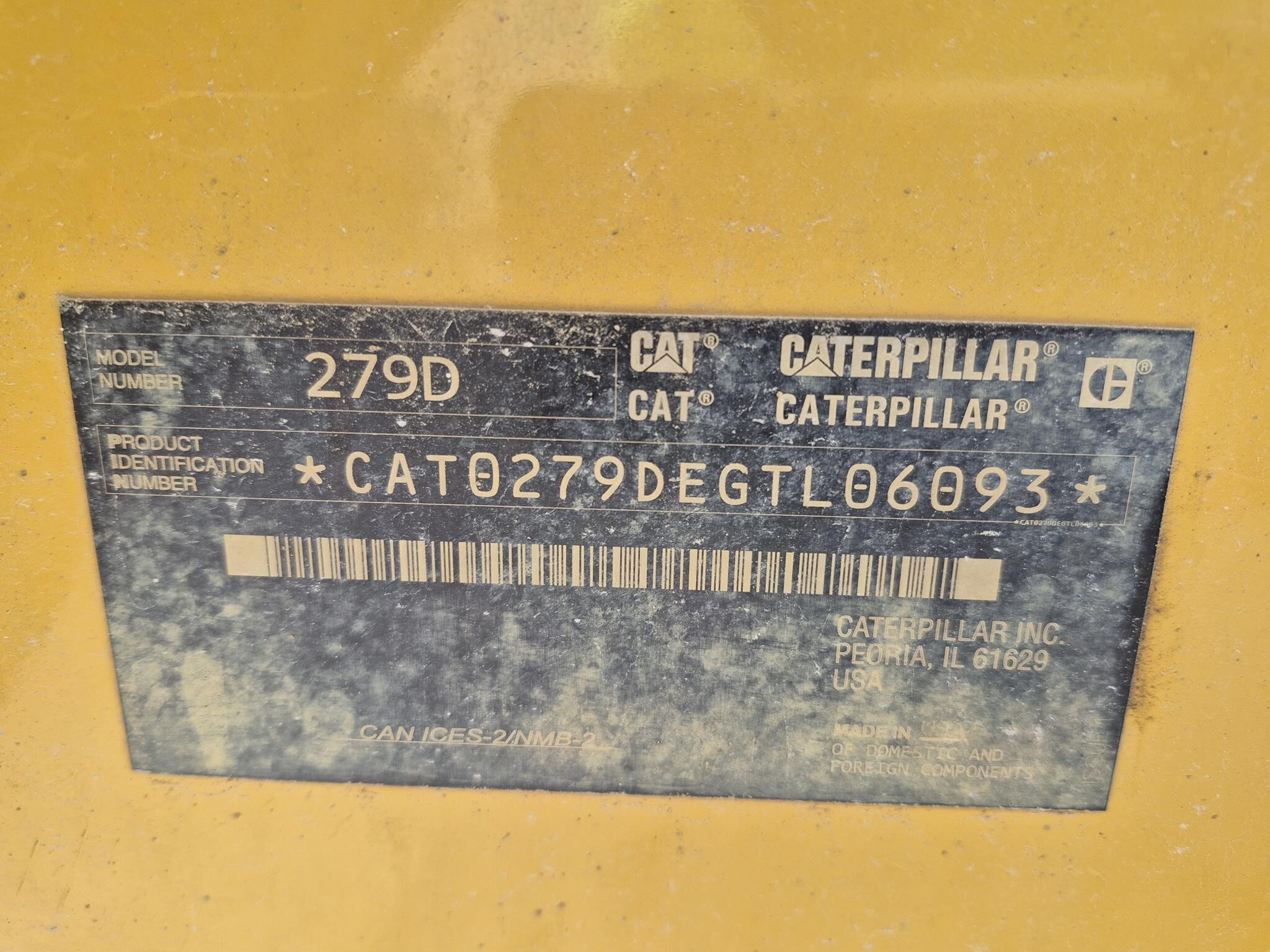 2018 Caterpillar 279D Skid Steer