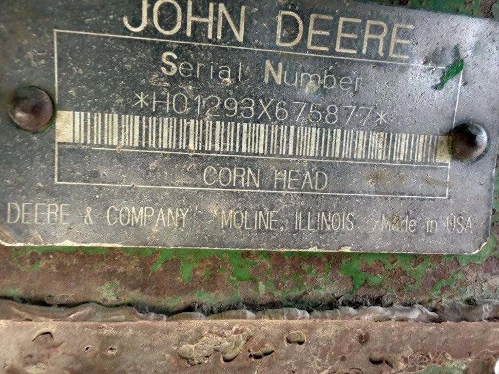 1998 John Deere 1293 Corn Head