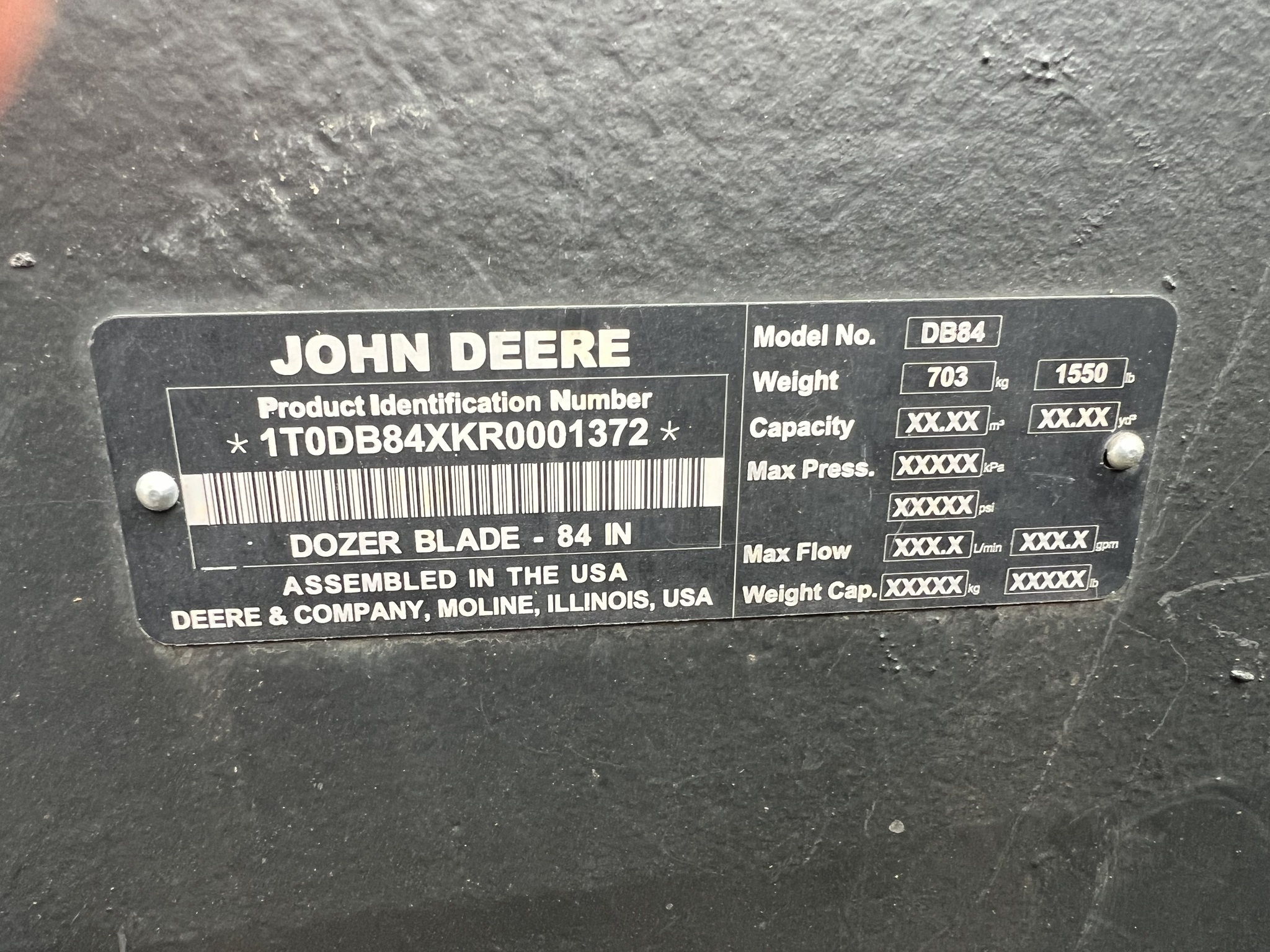 2024 John Deere DB84 Blade