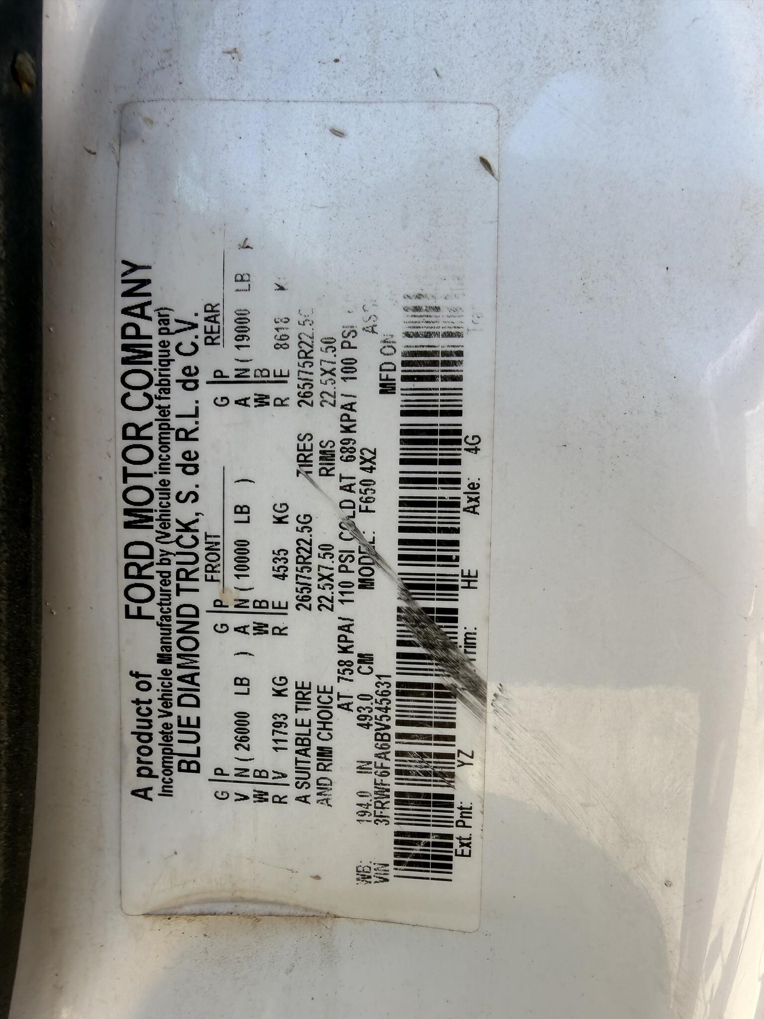 2011 Ford F-650 Pickup