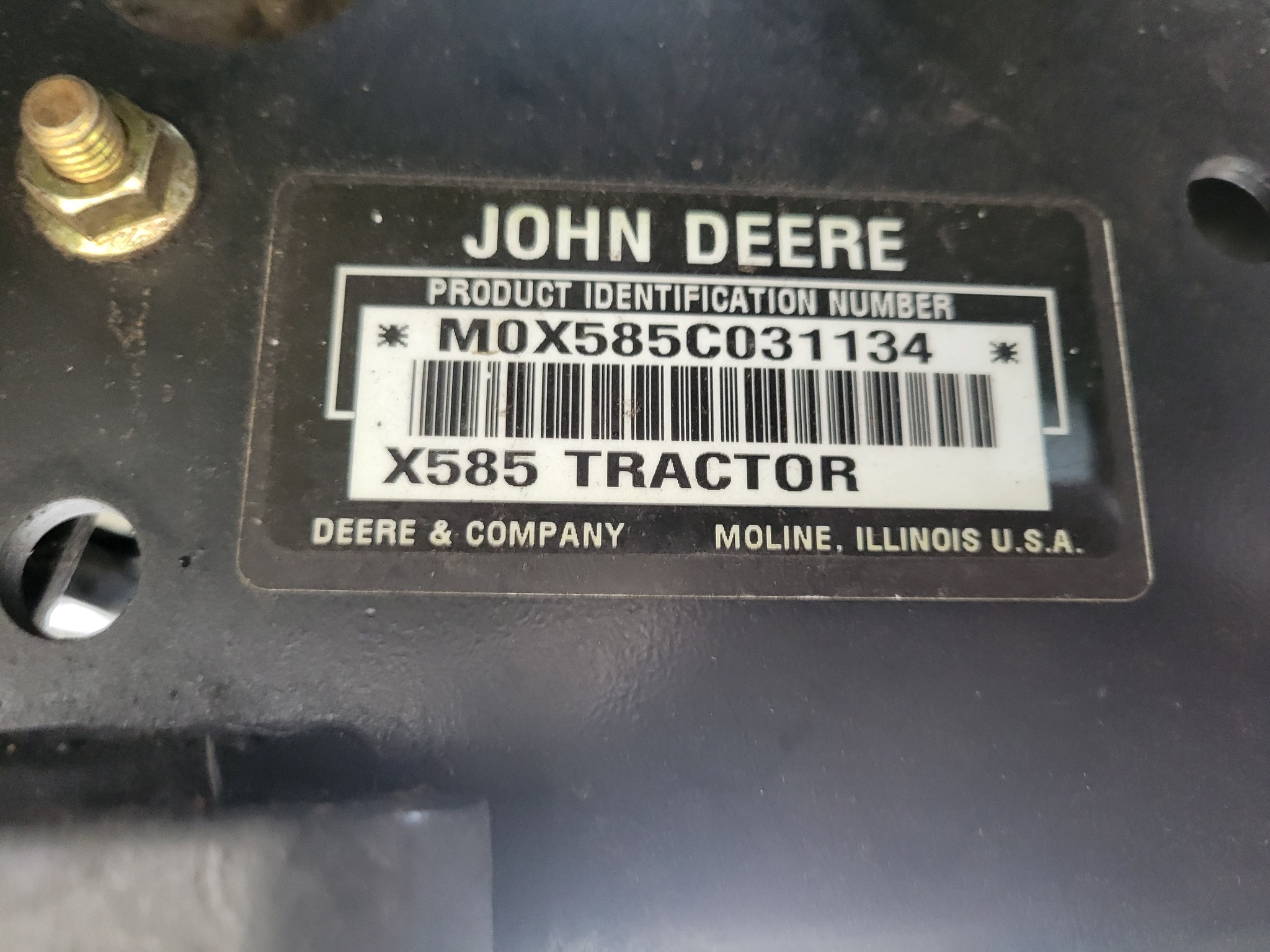 2004 John Deere X585 Lawn Mower
