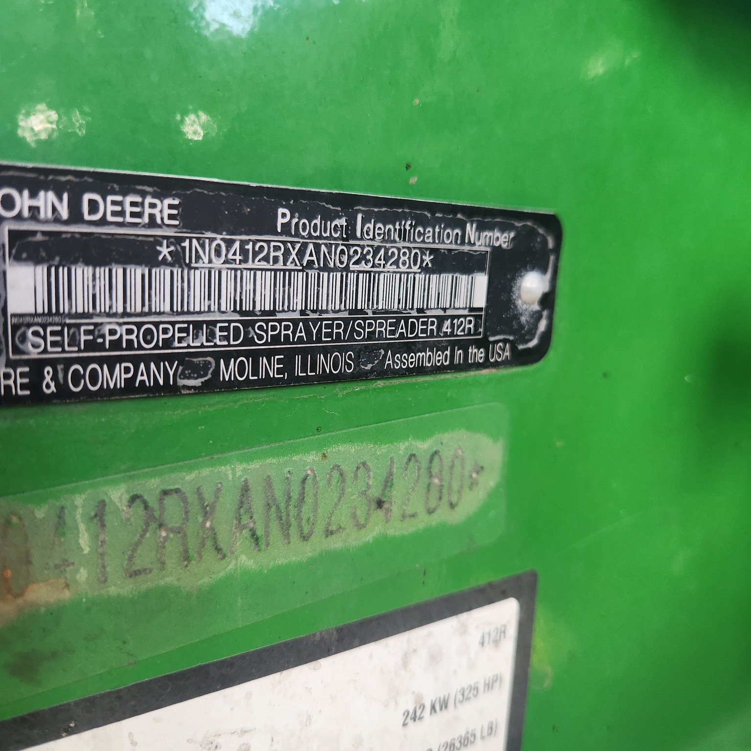 2023 John Deere 412R Self-Propelled Sprayer