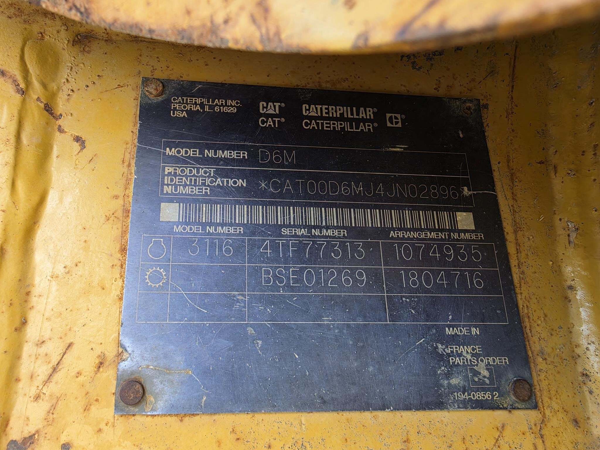 2002 Caterpillar D6M LGP Dozer