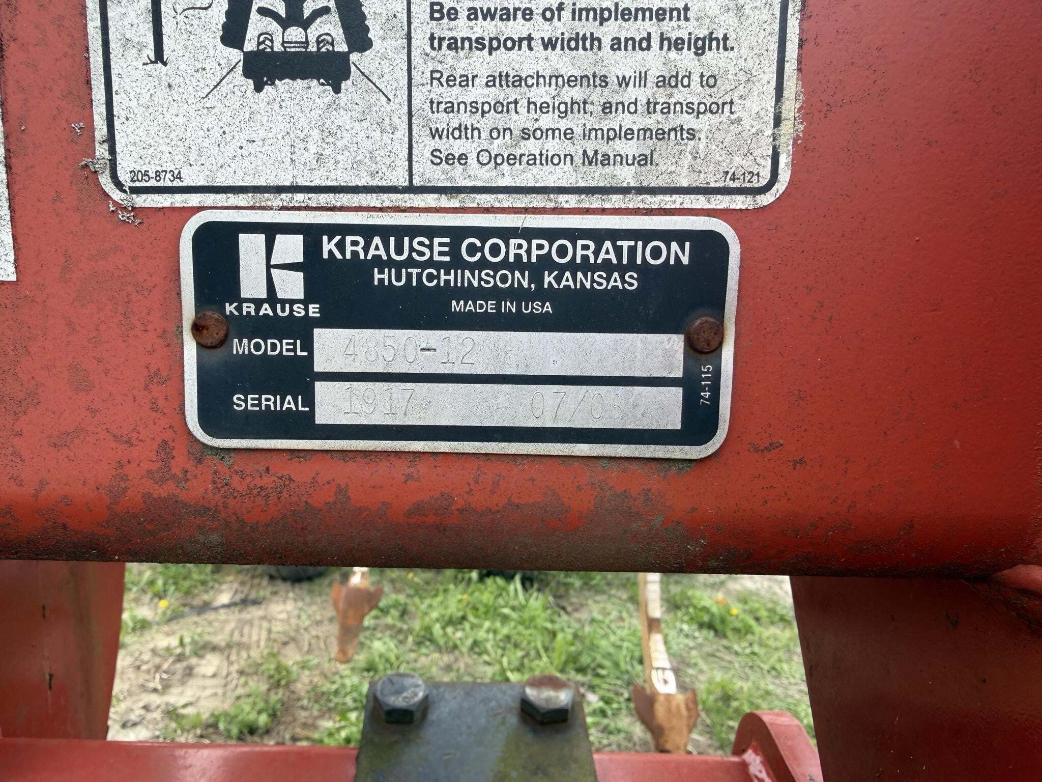  Krause Dominator 4850 Disk Chisel