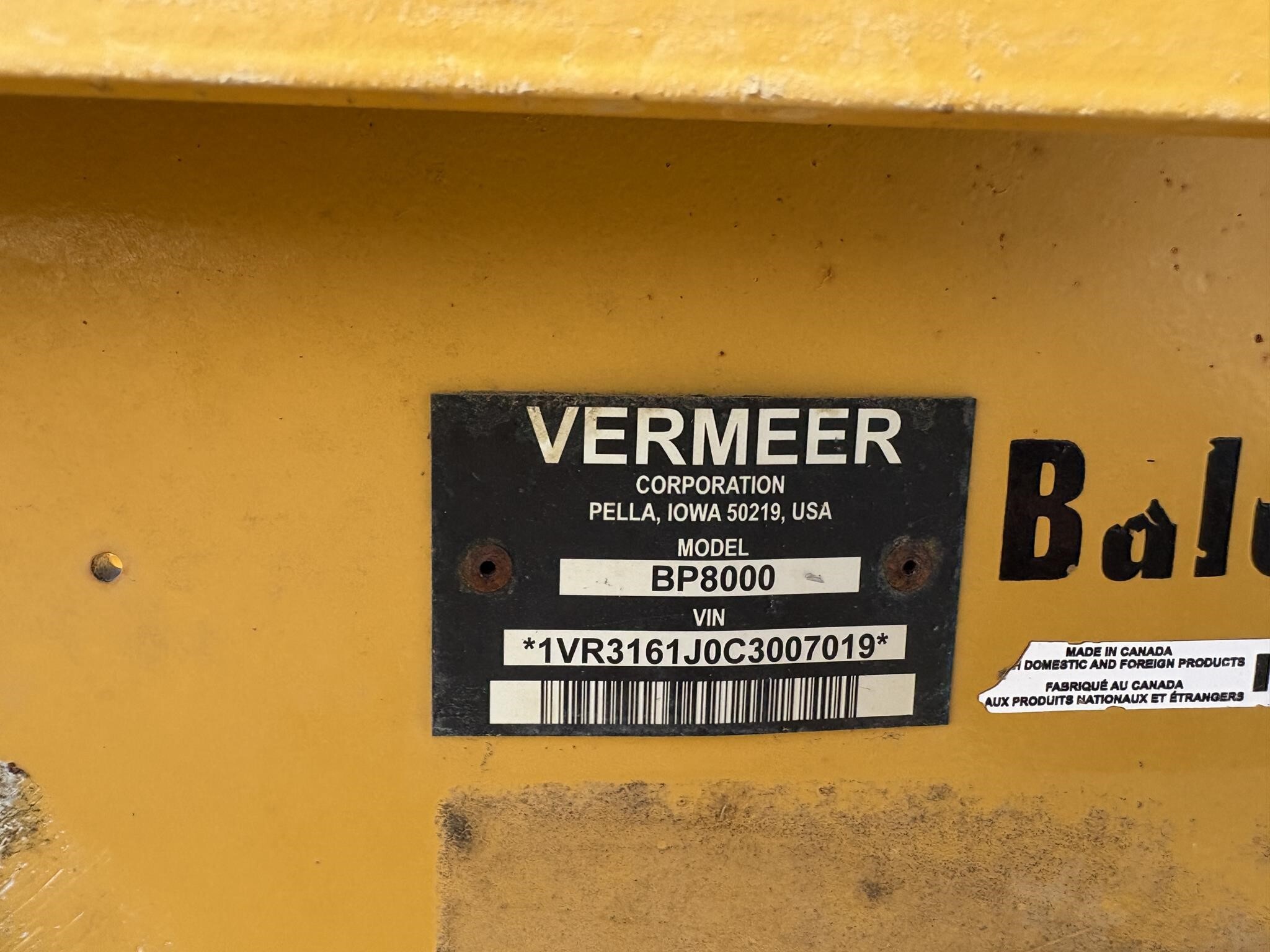 2012 Vermeer BP8000 Grinders and Mixer