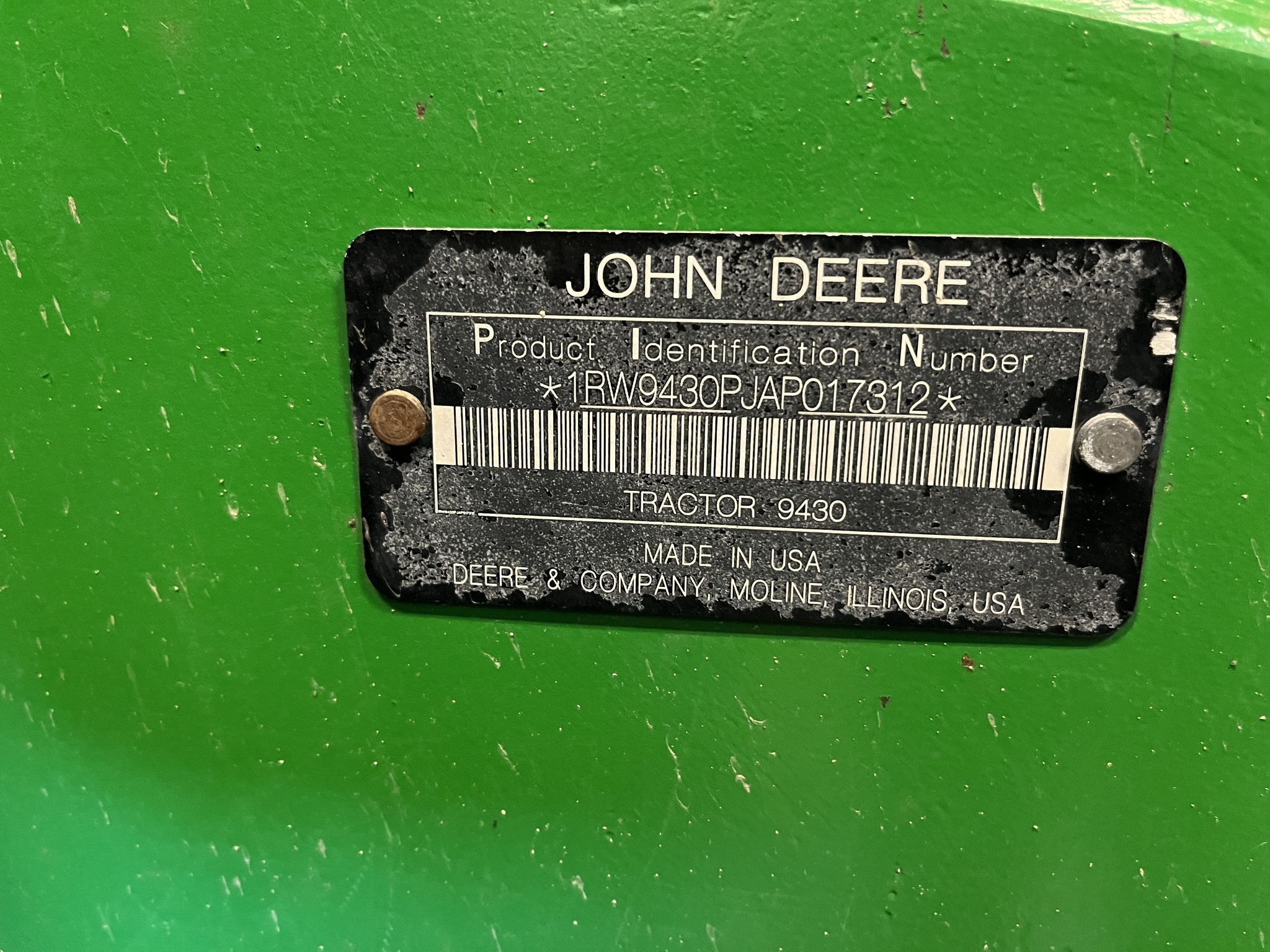 2010 John Deere 9430 Tractor