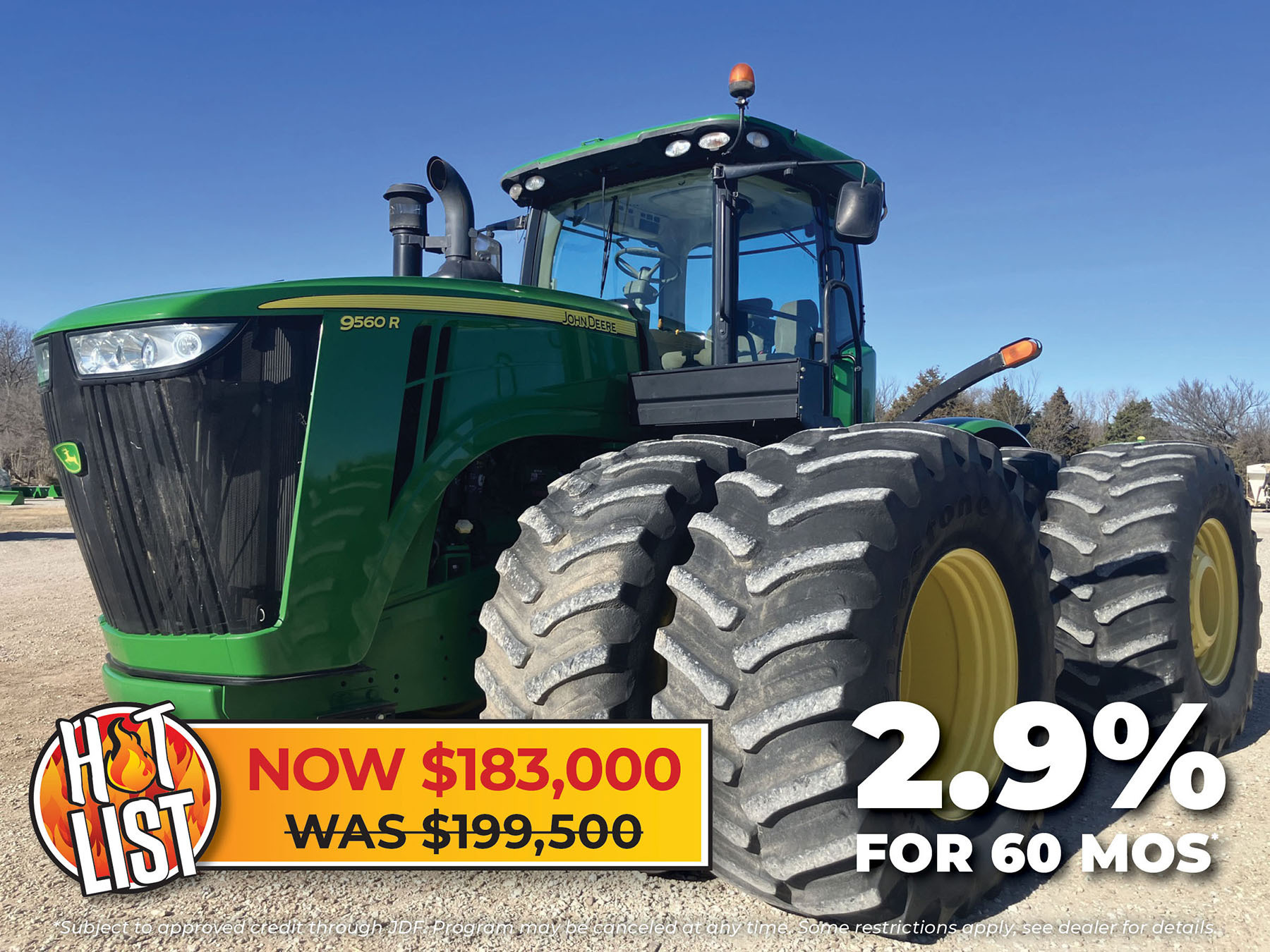 2013 John Deere 9560R Tractor