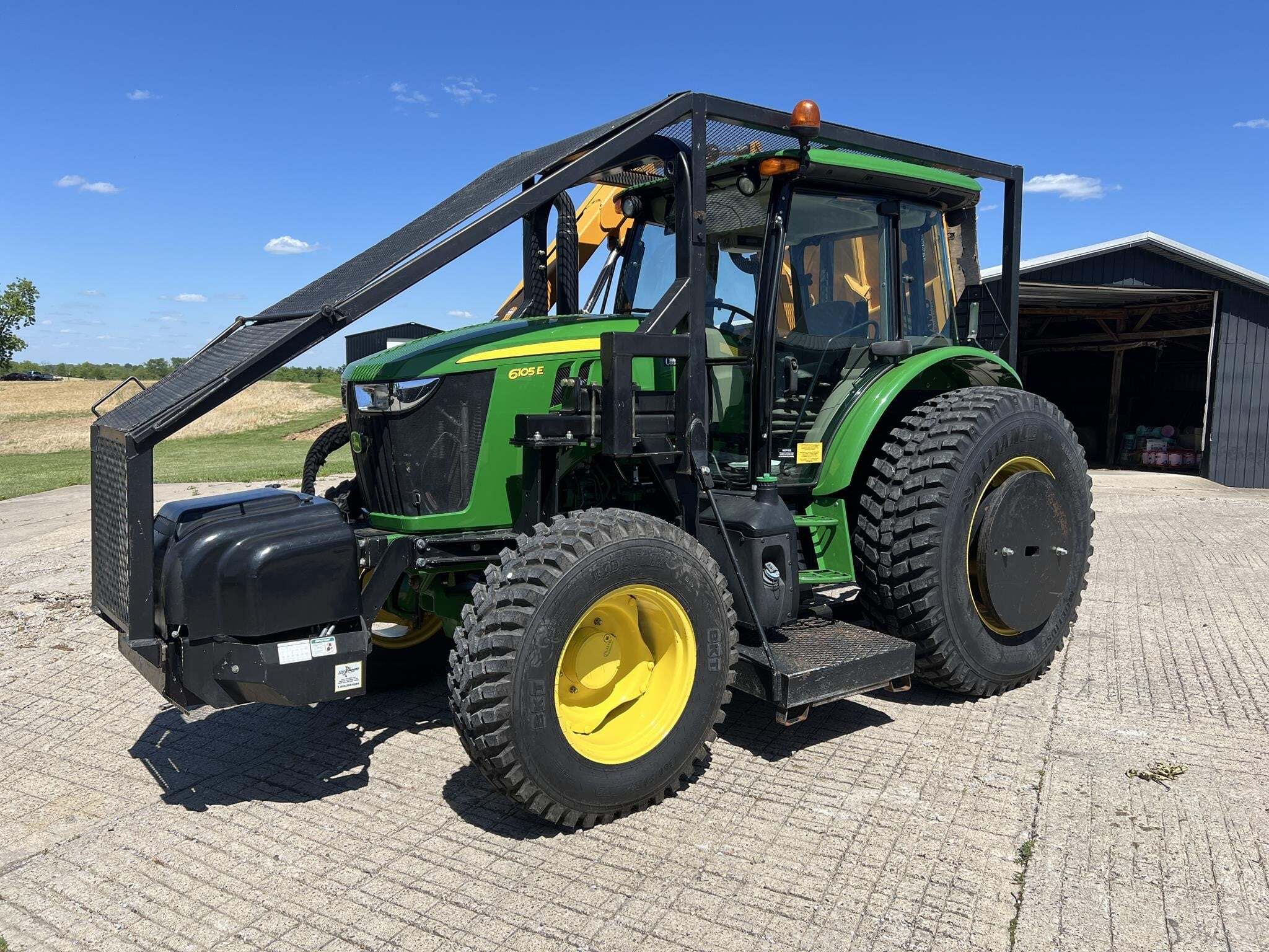 2017 John Deere 6105E Tractor