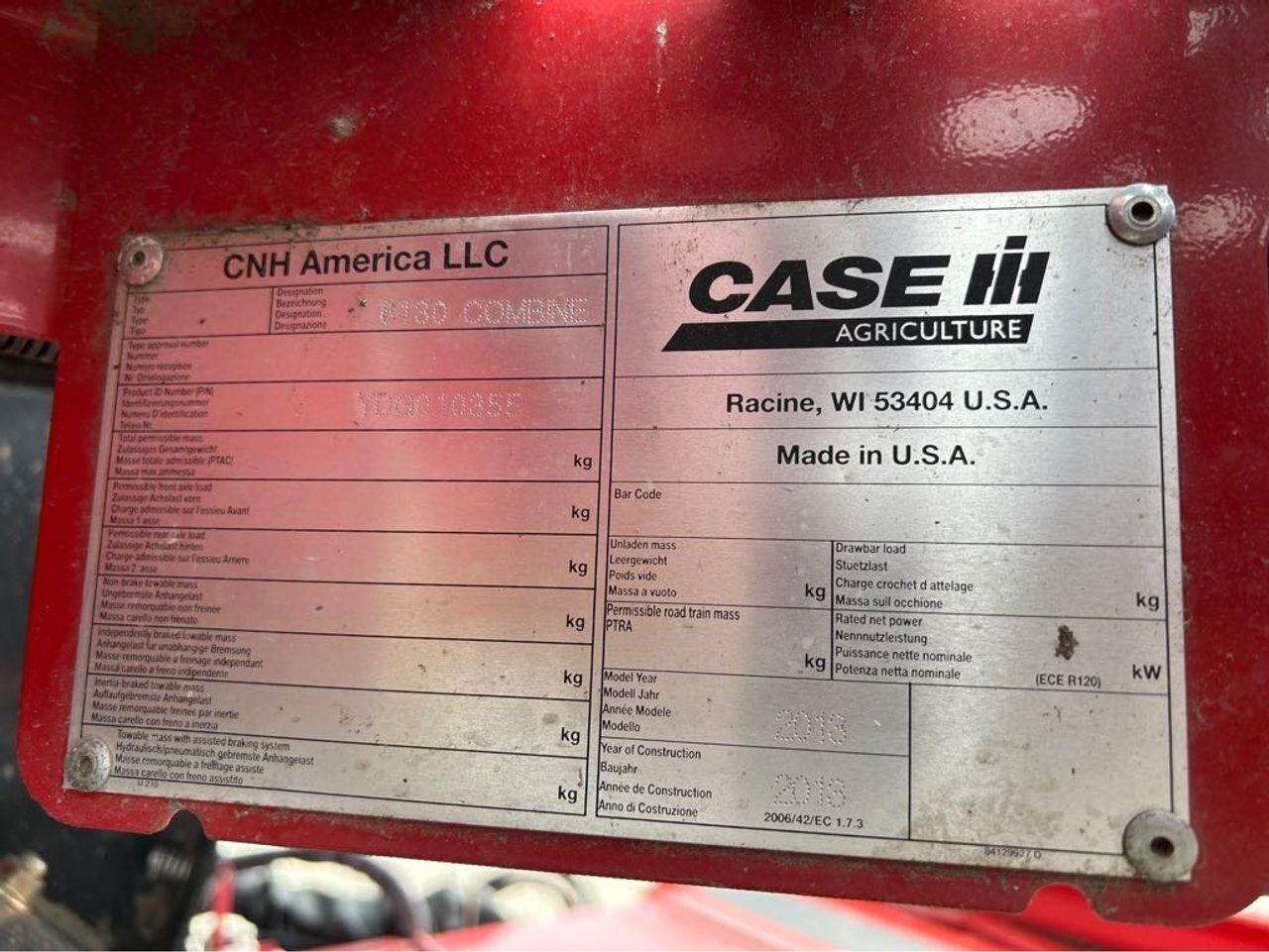 2013 Case IH 6130 Combine
