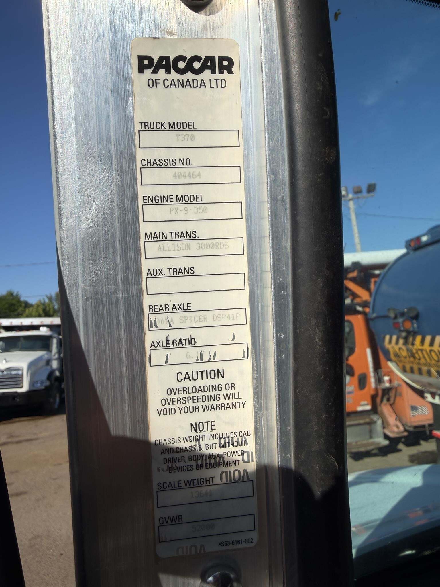 2020 Kenworth T370 Miscellaneous