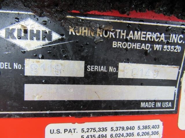 2012 Kuhn Knight 8118 Manure Spreader