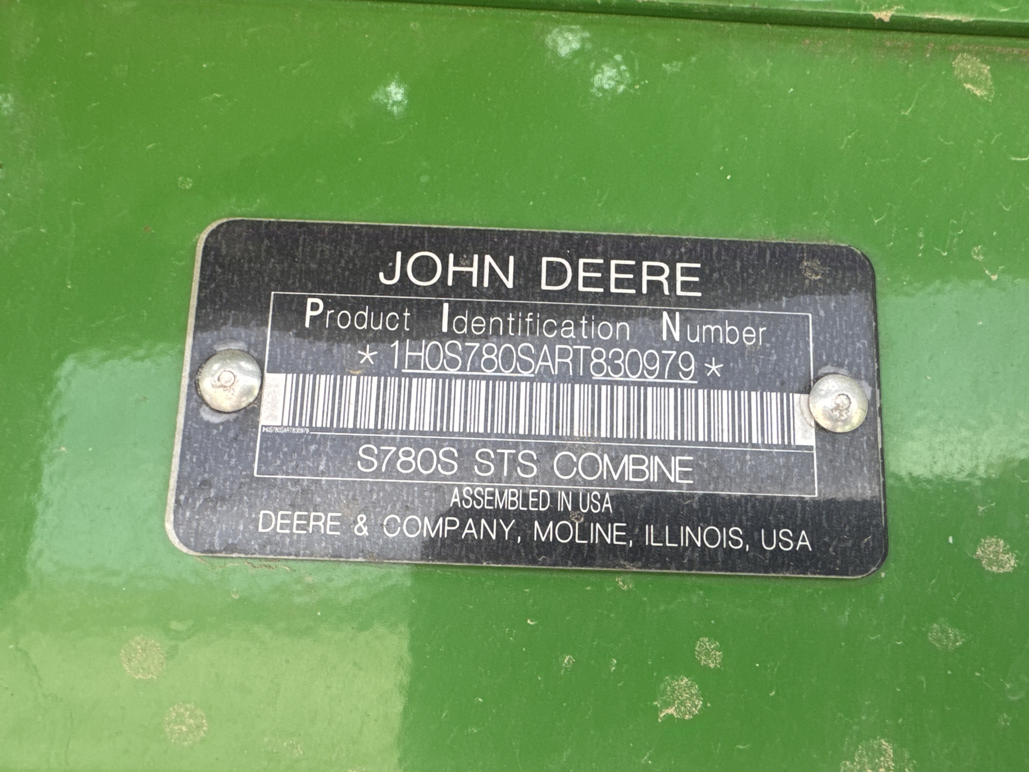 2024 John Deere S780 Combine