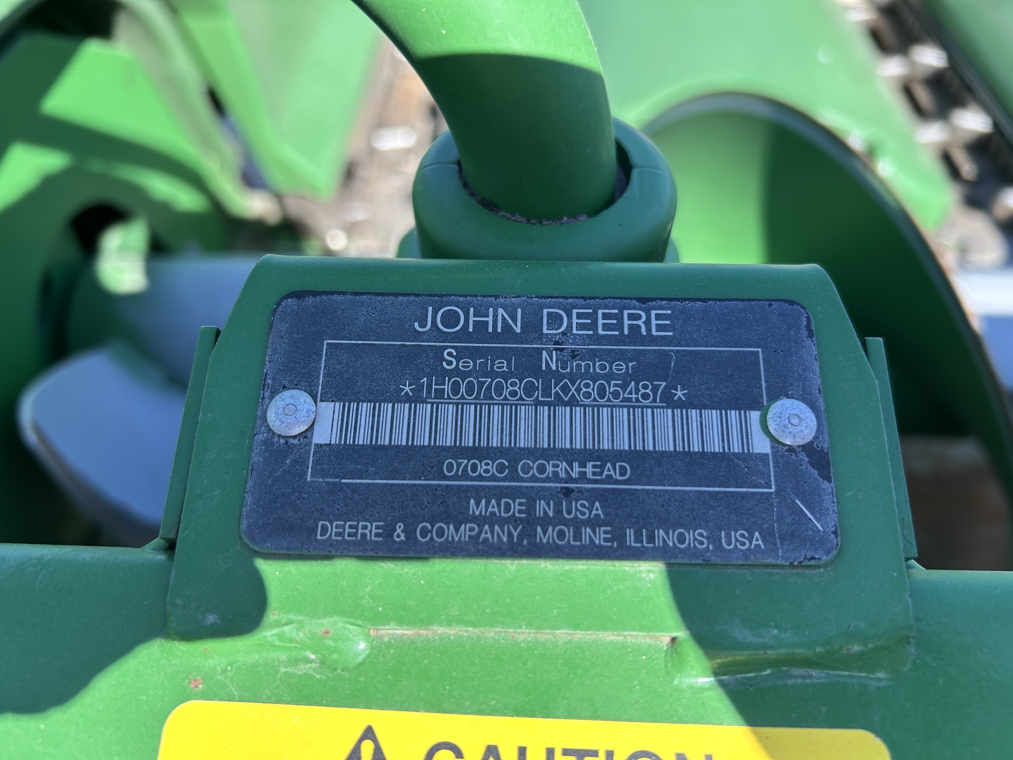 2019 John Deere 708C Corn Head