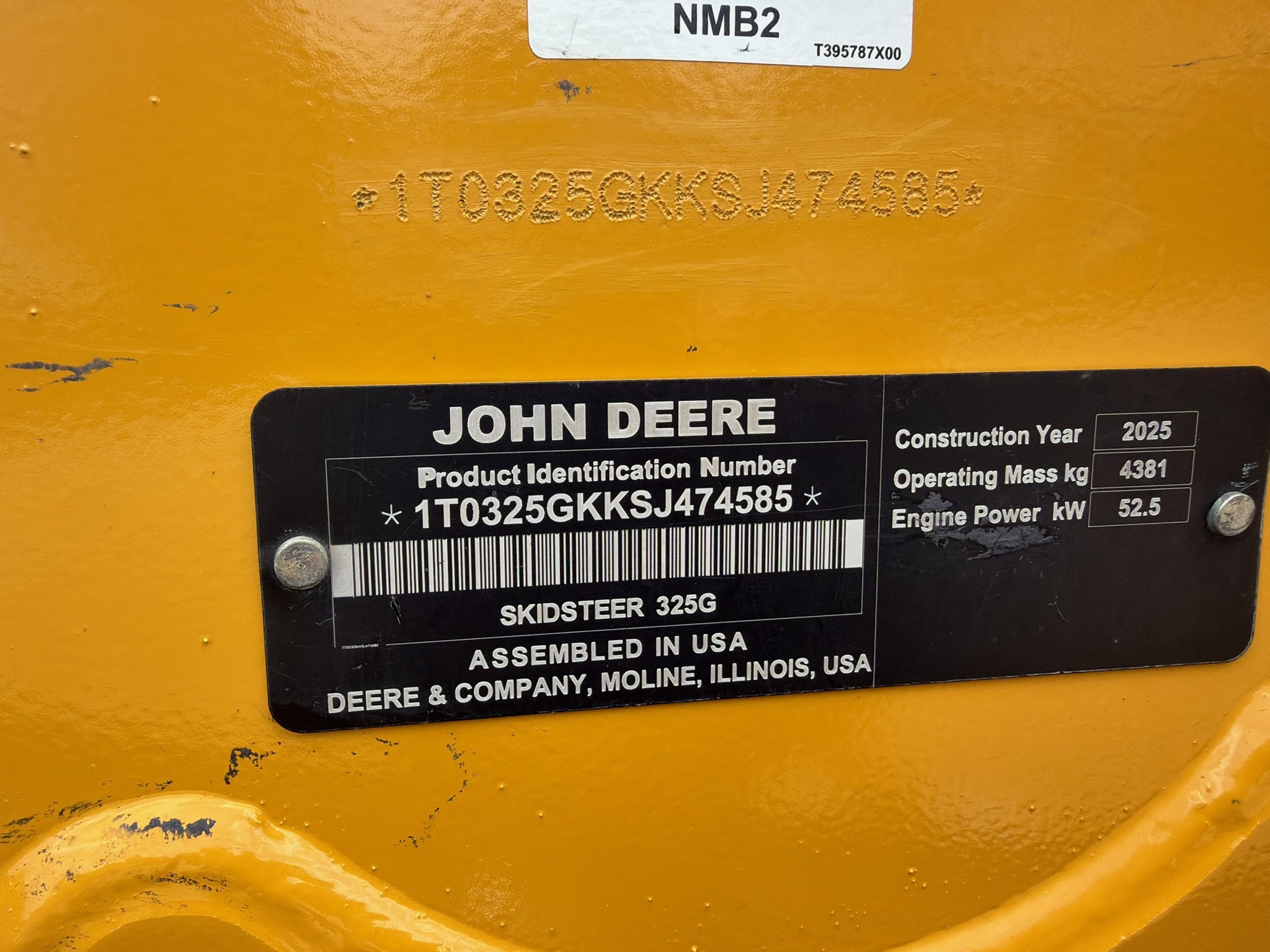 2025 Deere 325G Skid Steer