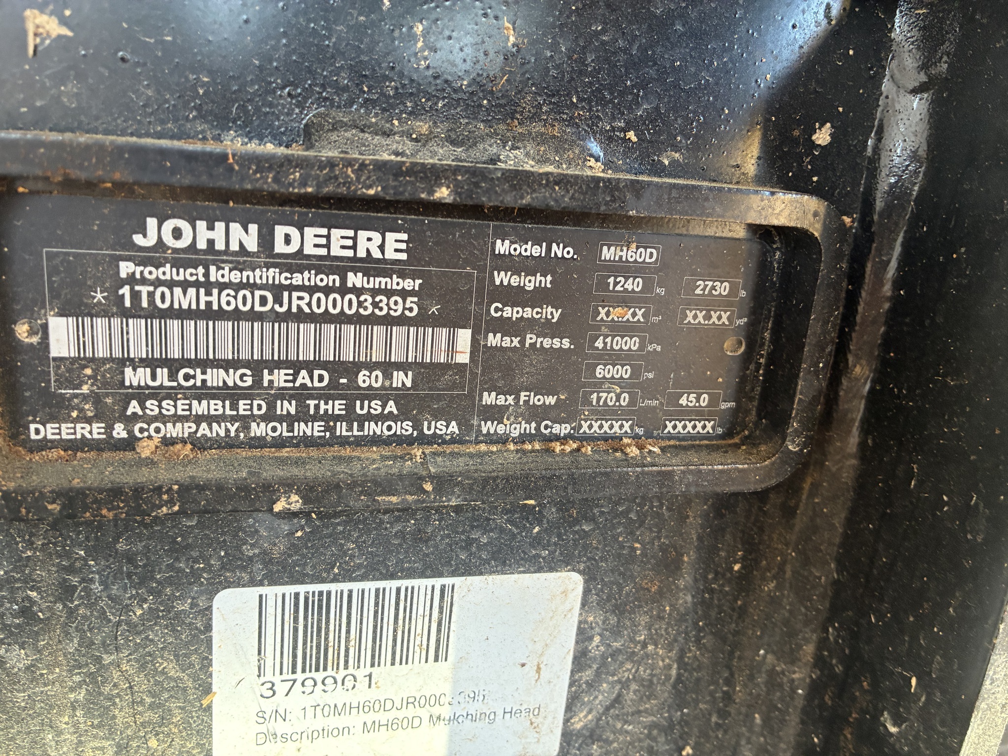 2025 John Deere MH60D Forestry and Mining