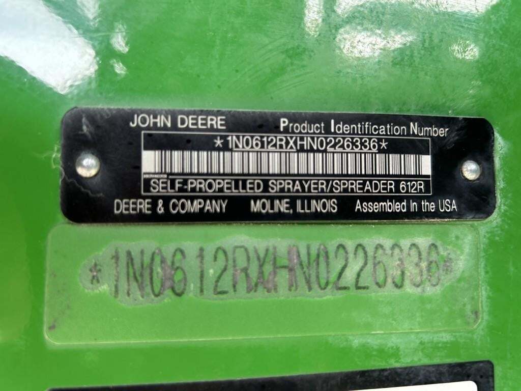 2022 John Deere 612R Self-Propelled Sprayer