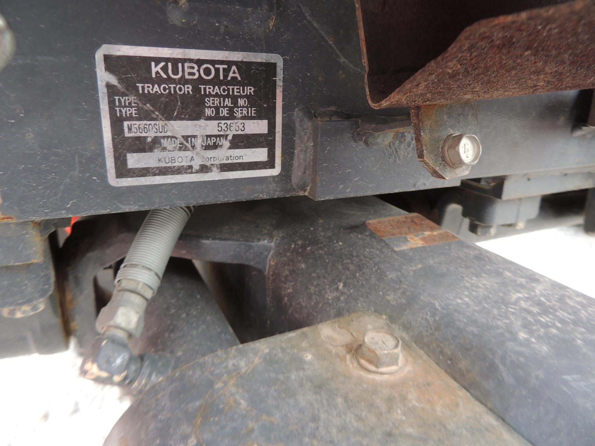 2019 Kubota M5660SU Tractor