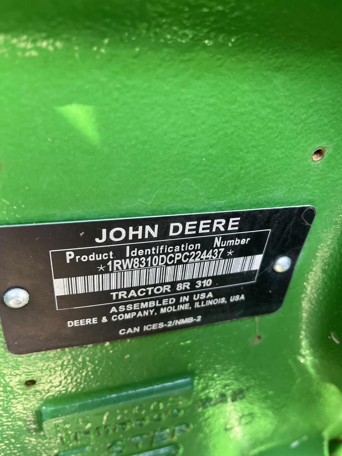2023 John Deere 8R 310 Tractor