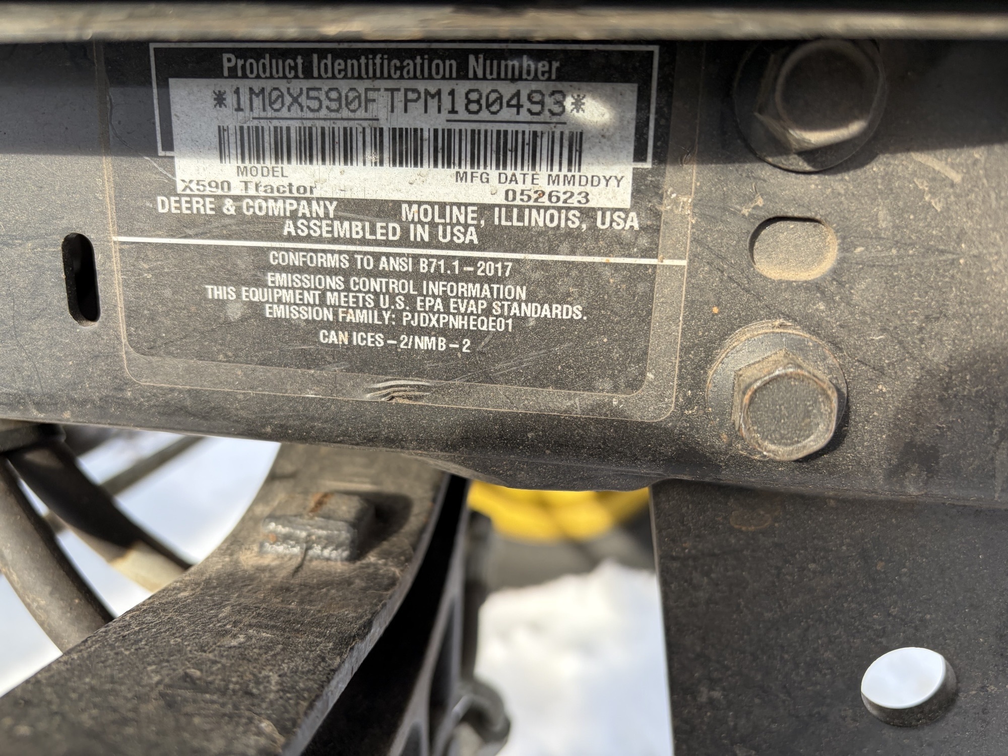 2023 John Deere X590 Lawn Mower