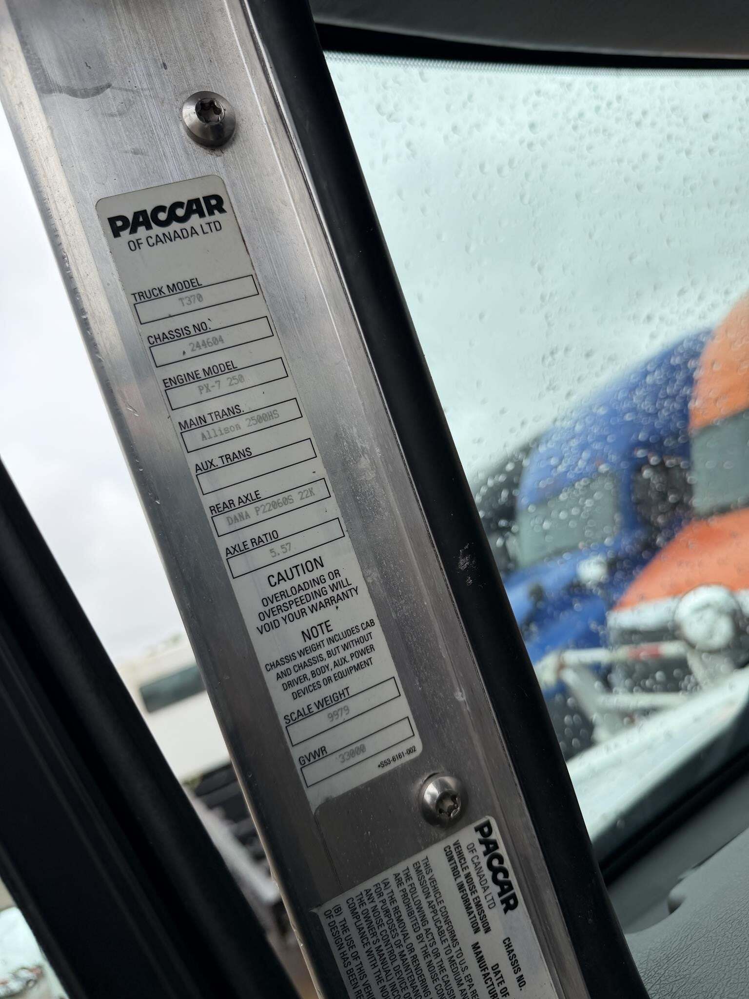 2019 Kenworth T370 Miscellaneous