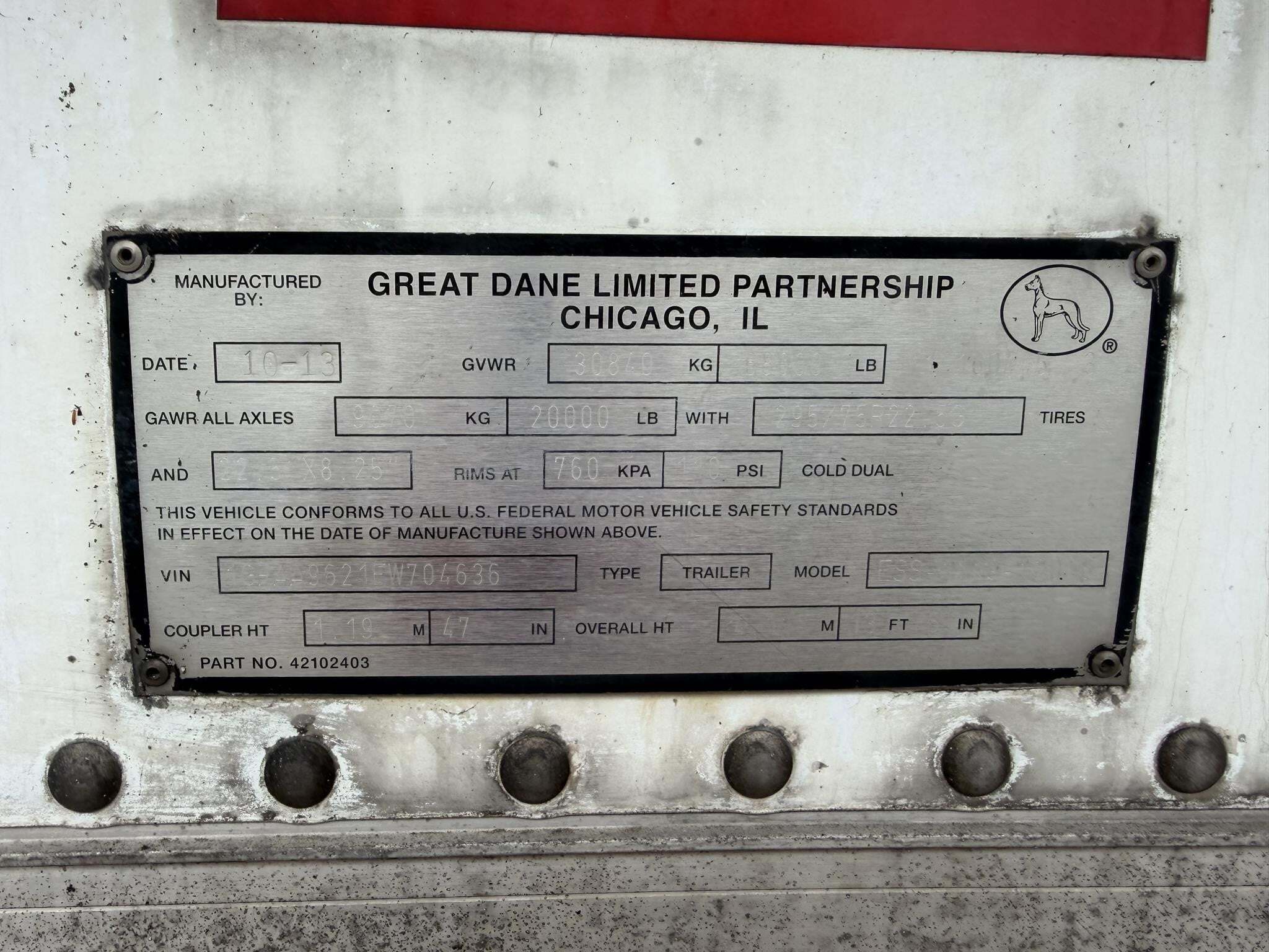 2014 Great Dane 48 FT REEFER Box Trucks/Trailer