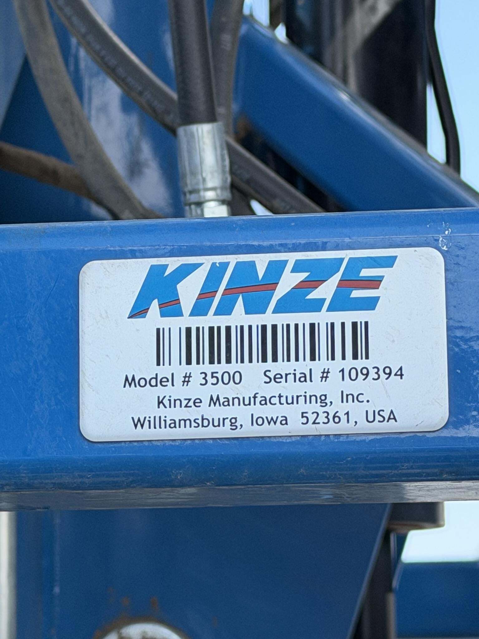 2018 Kinze 3500 Planter