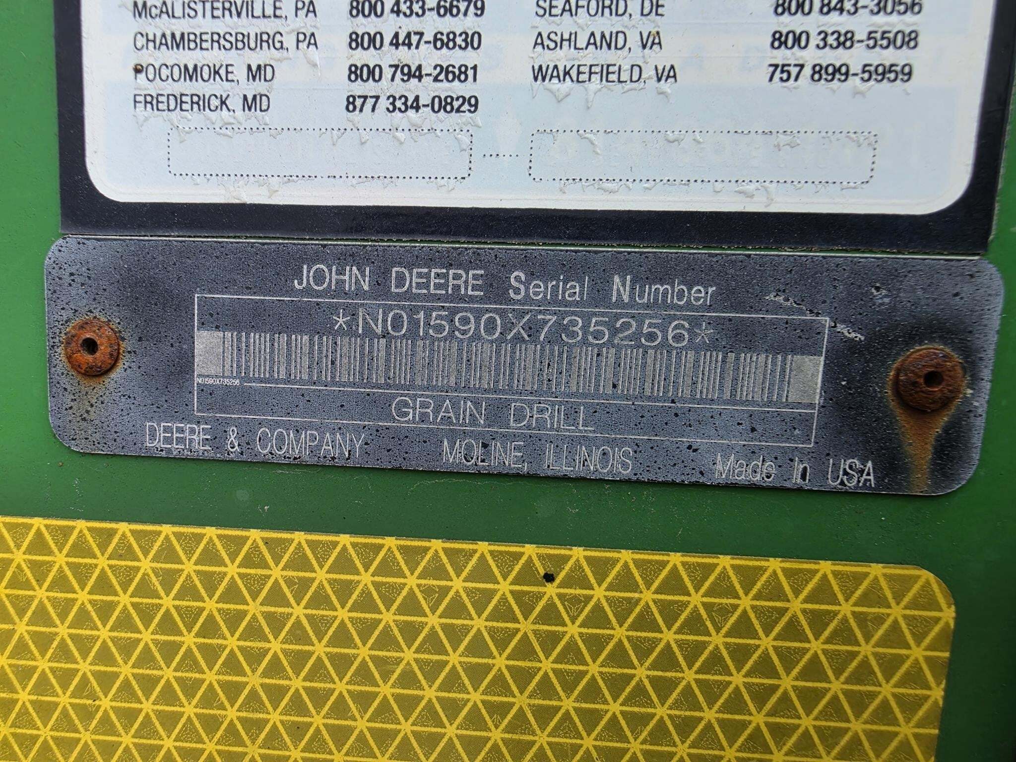 2009 John Deere 1590 Drill