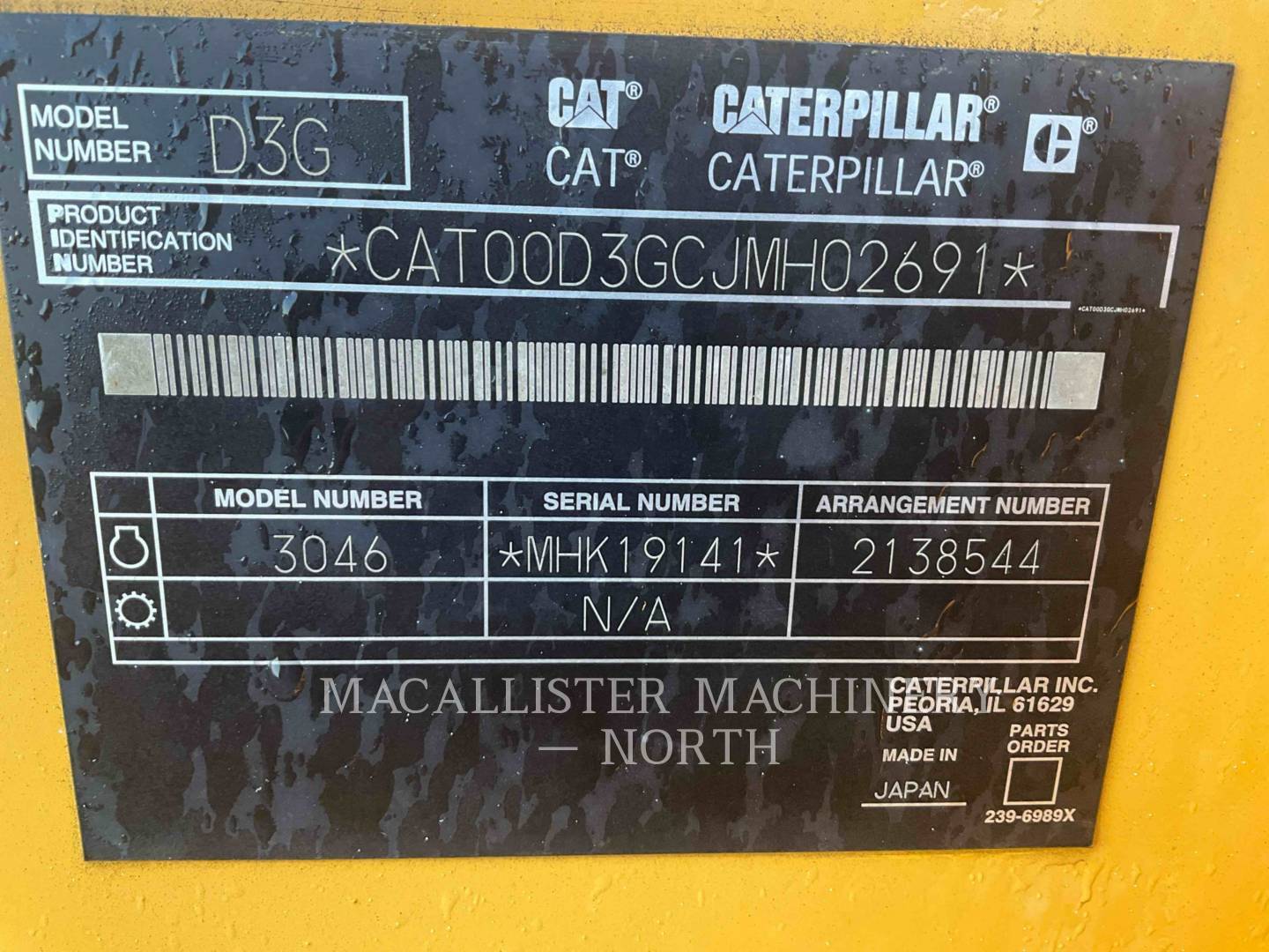 2007 Caterpillar D3GX Dozer