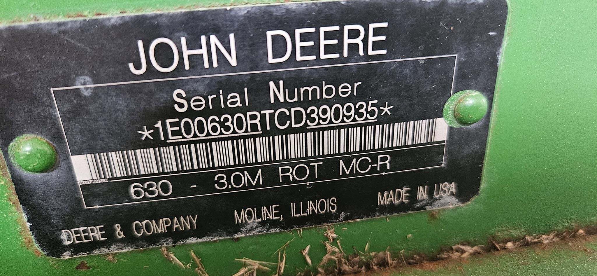 2012 John Deere 630 Mower Conditioner