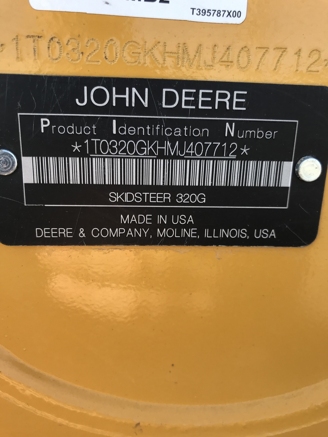 2021 Deere 320G Skid Steer