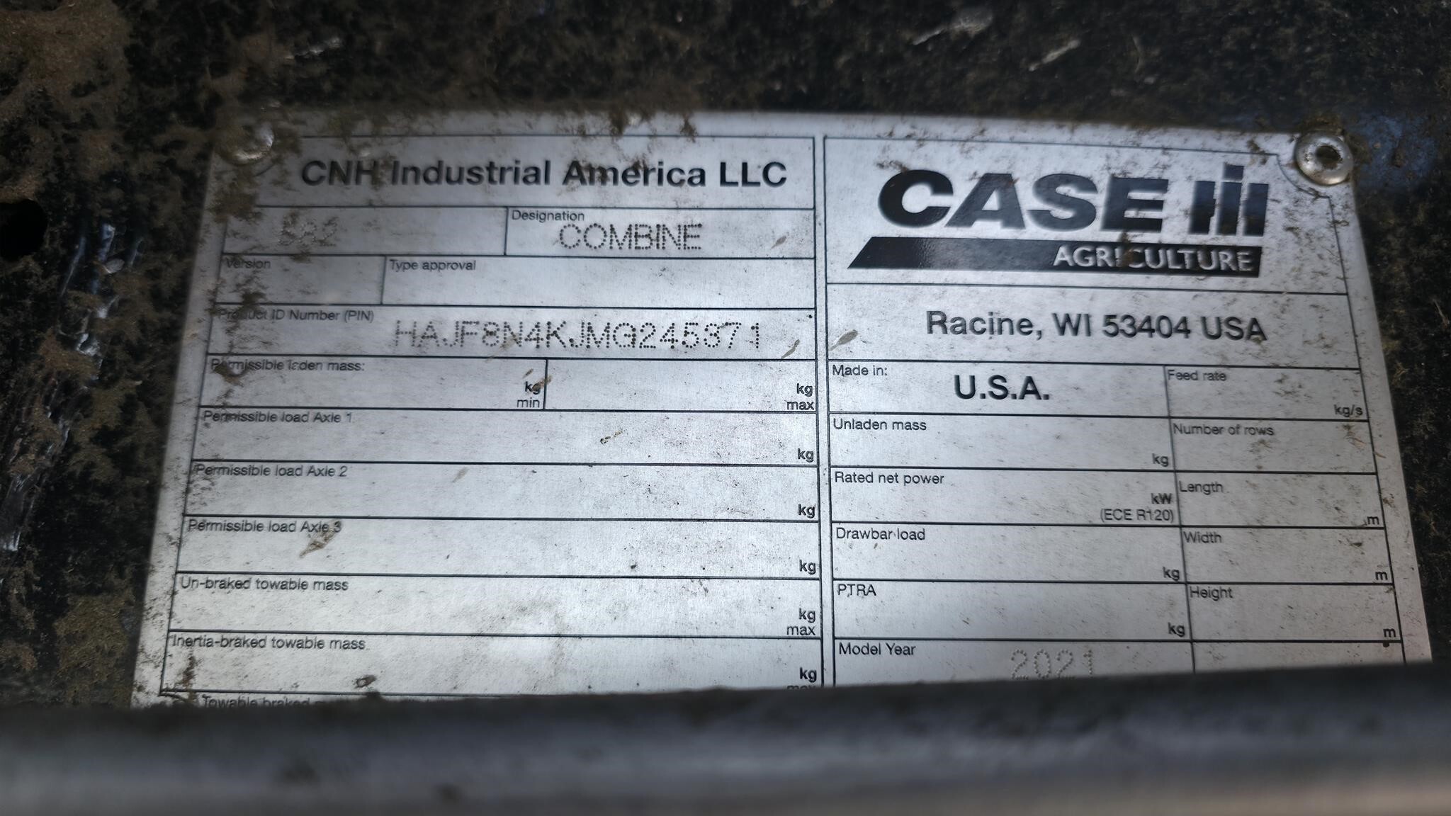 2021 Case IH 8250 Combine