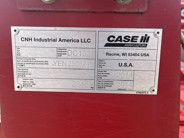 2014 Case IH DC133 Mower Conditioner