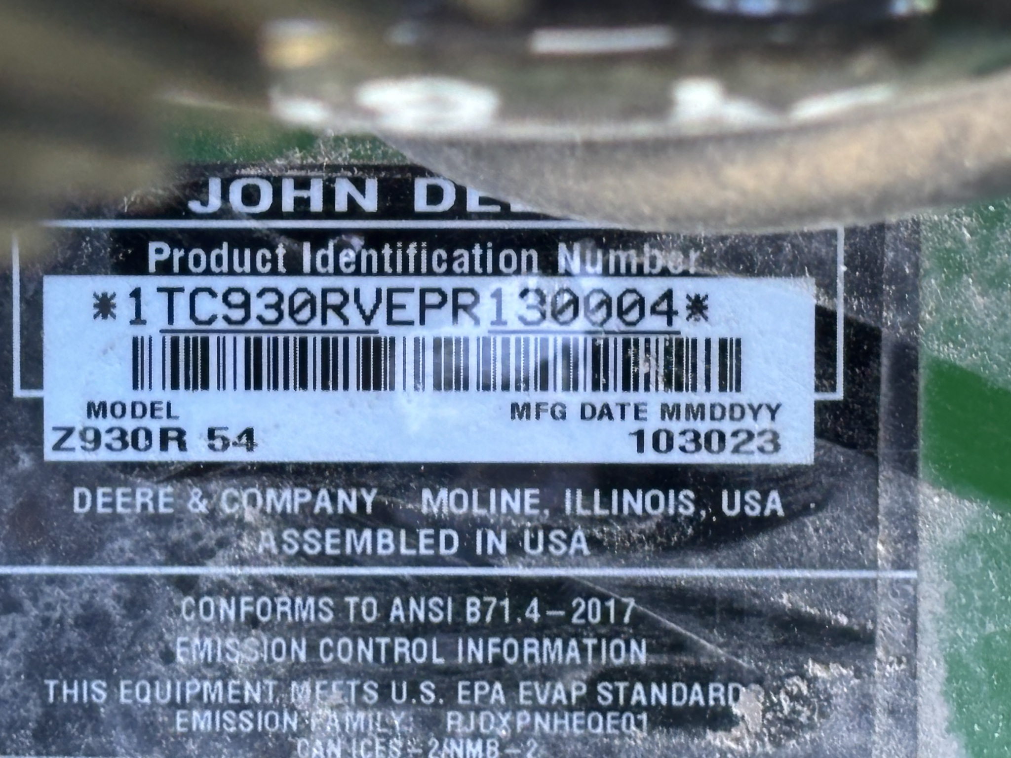 2024 John Deere Z930R Lawn Mower