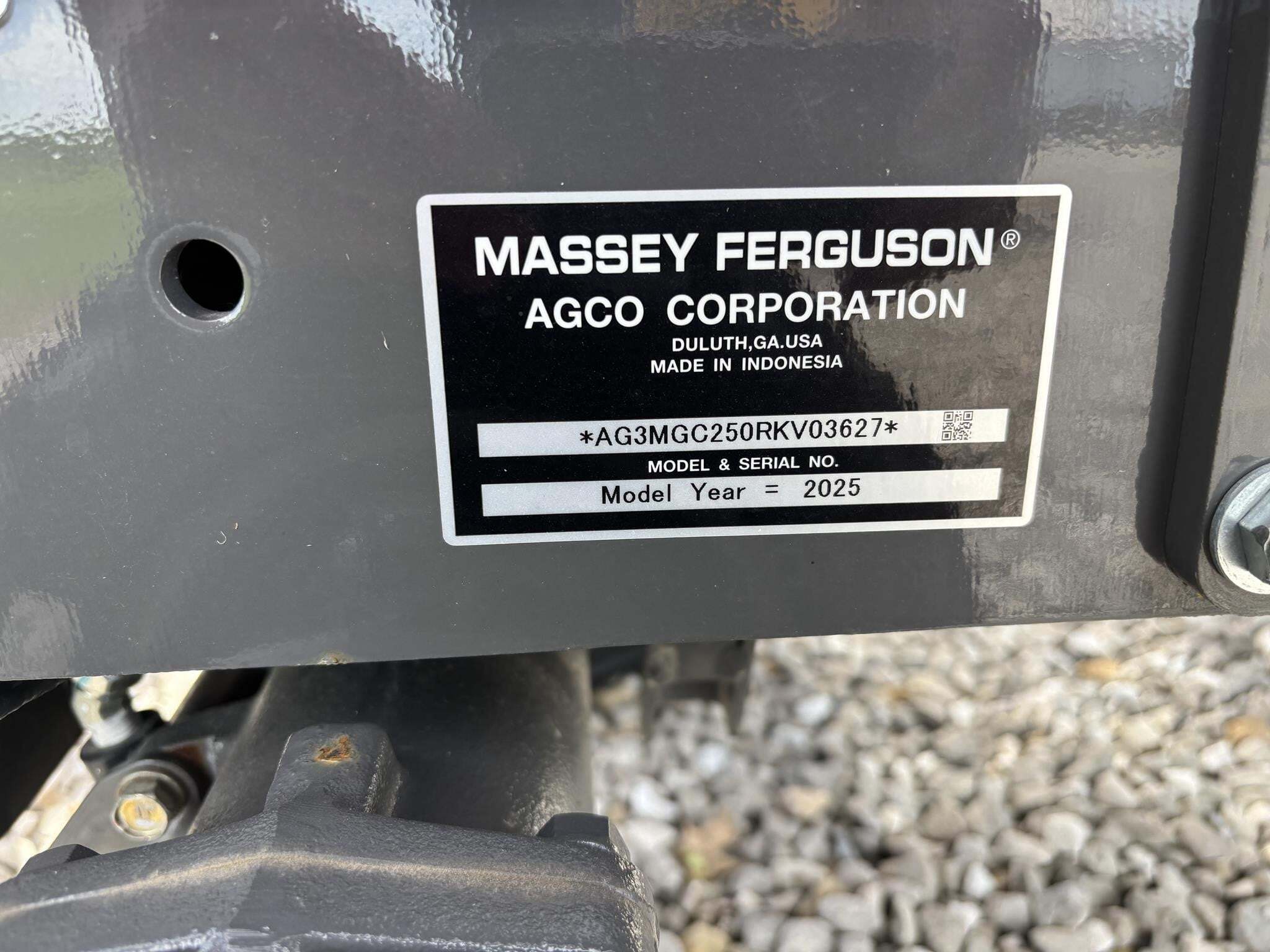 2025 Massey Ferguson 1GC.25 Tractor