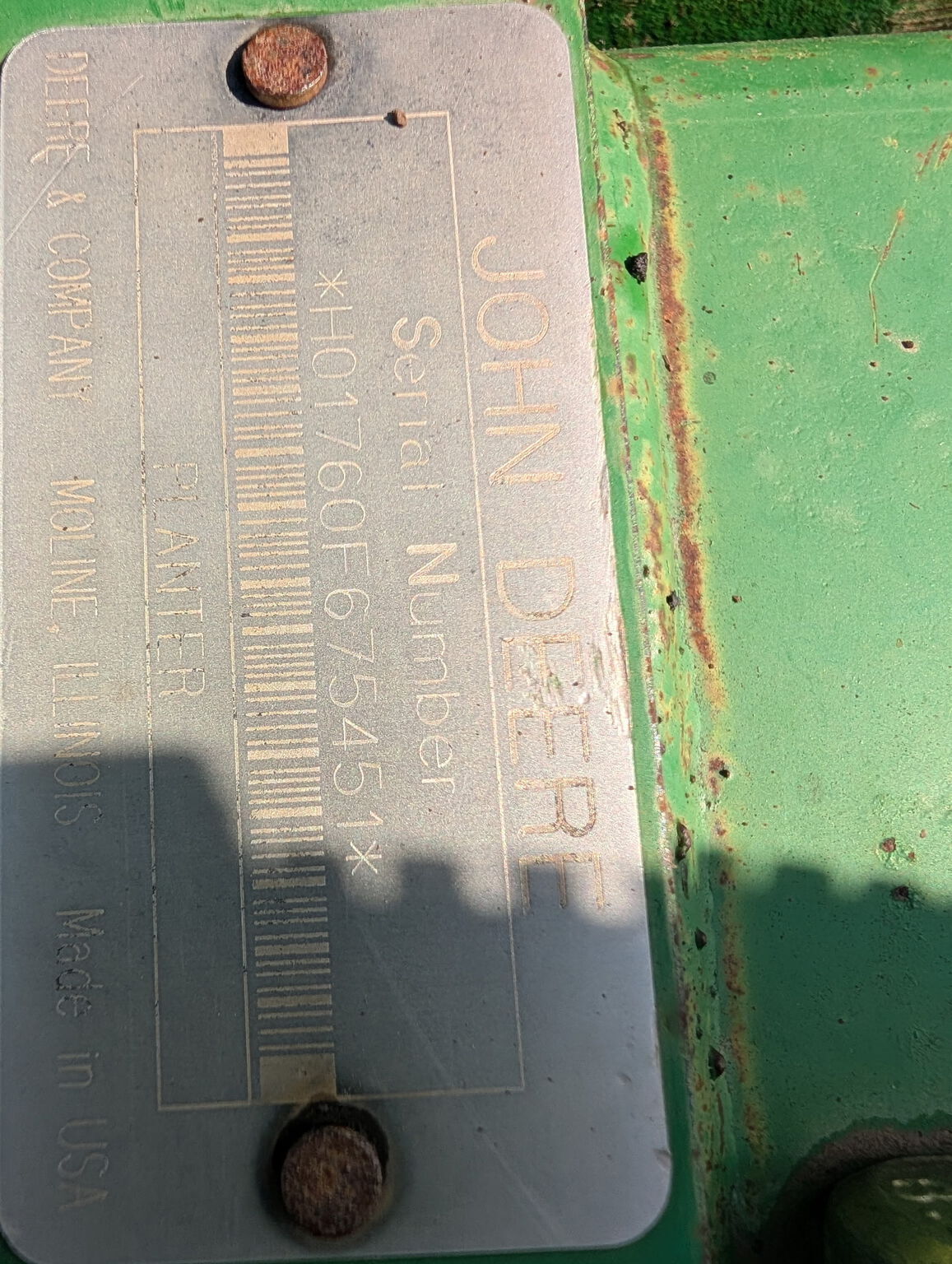 1997 John Deere 1760 Planter