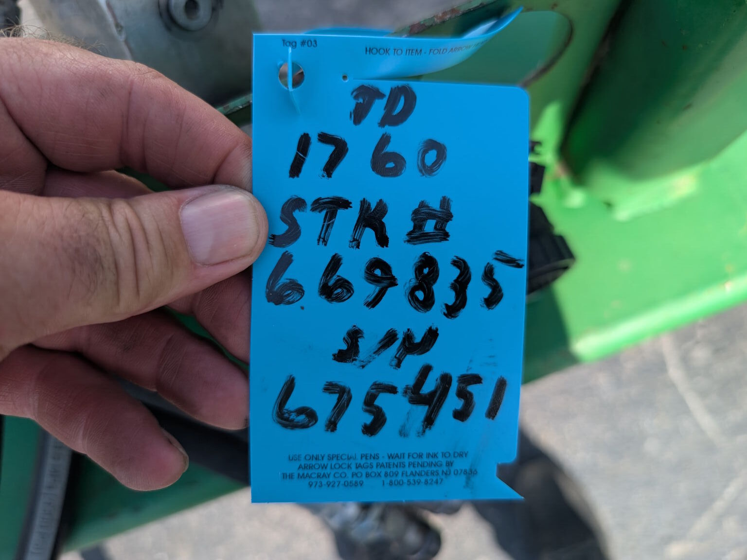 1997 John Deere 1760 Planter