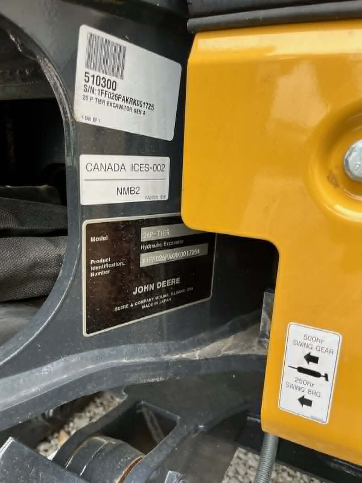 2025 John Deere 26 P Mini Excavator