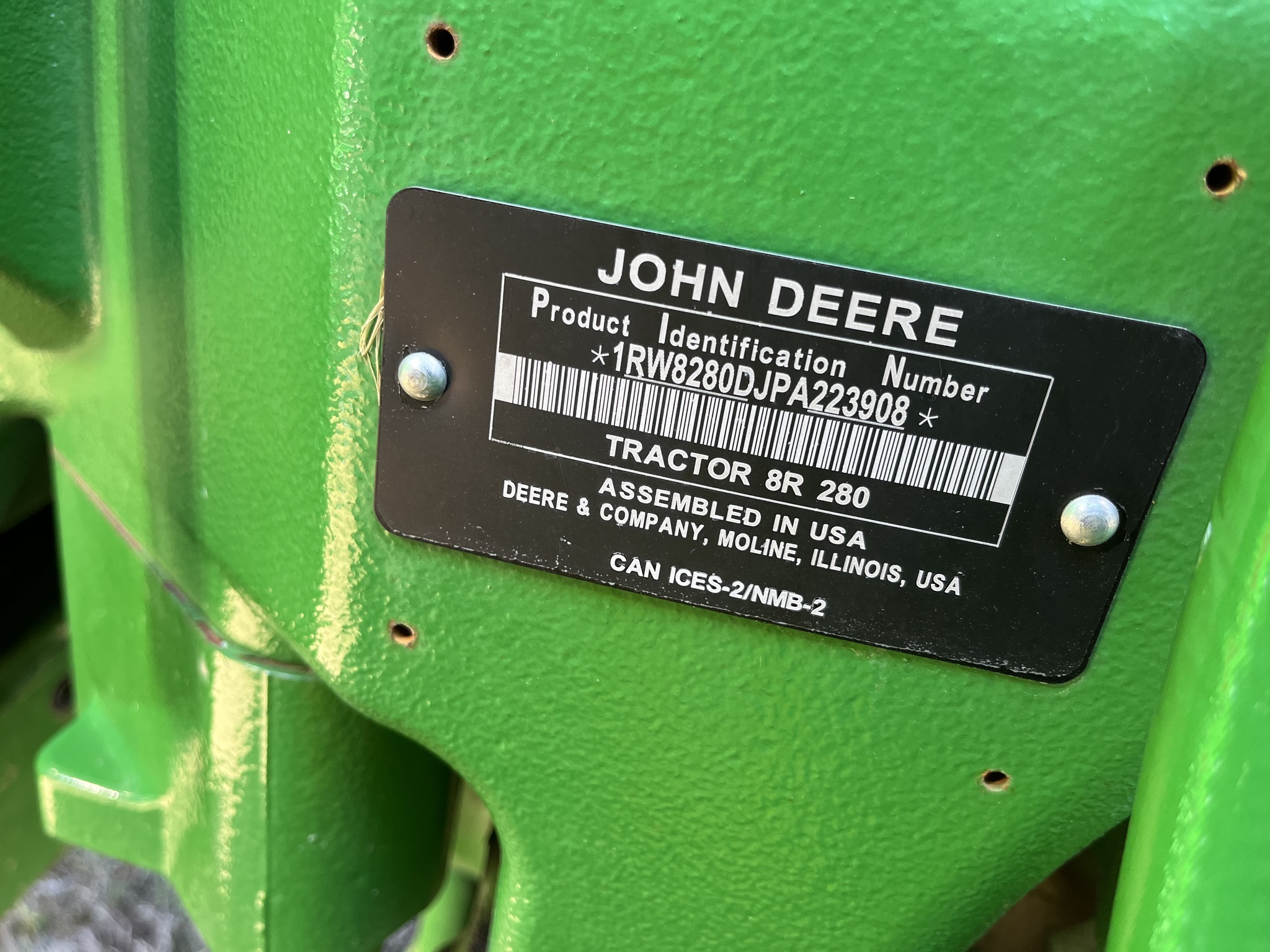 2023 John Deere 8R 280 Tractor