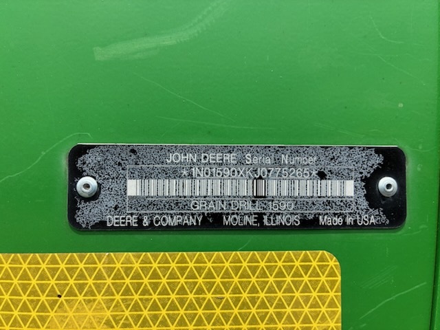 2018 John Deere 1590 Drill