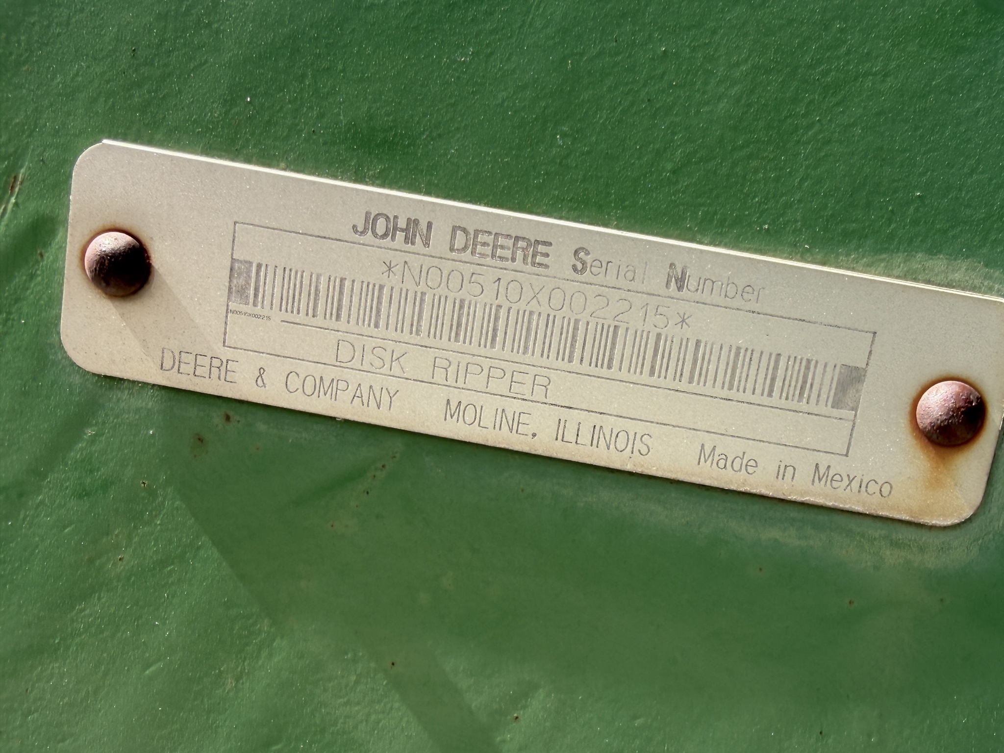 1996 John Deere 510 Disk Chisel