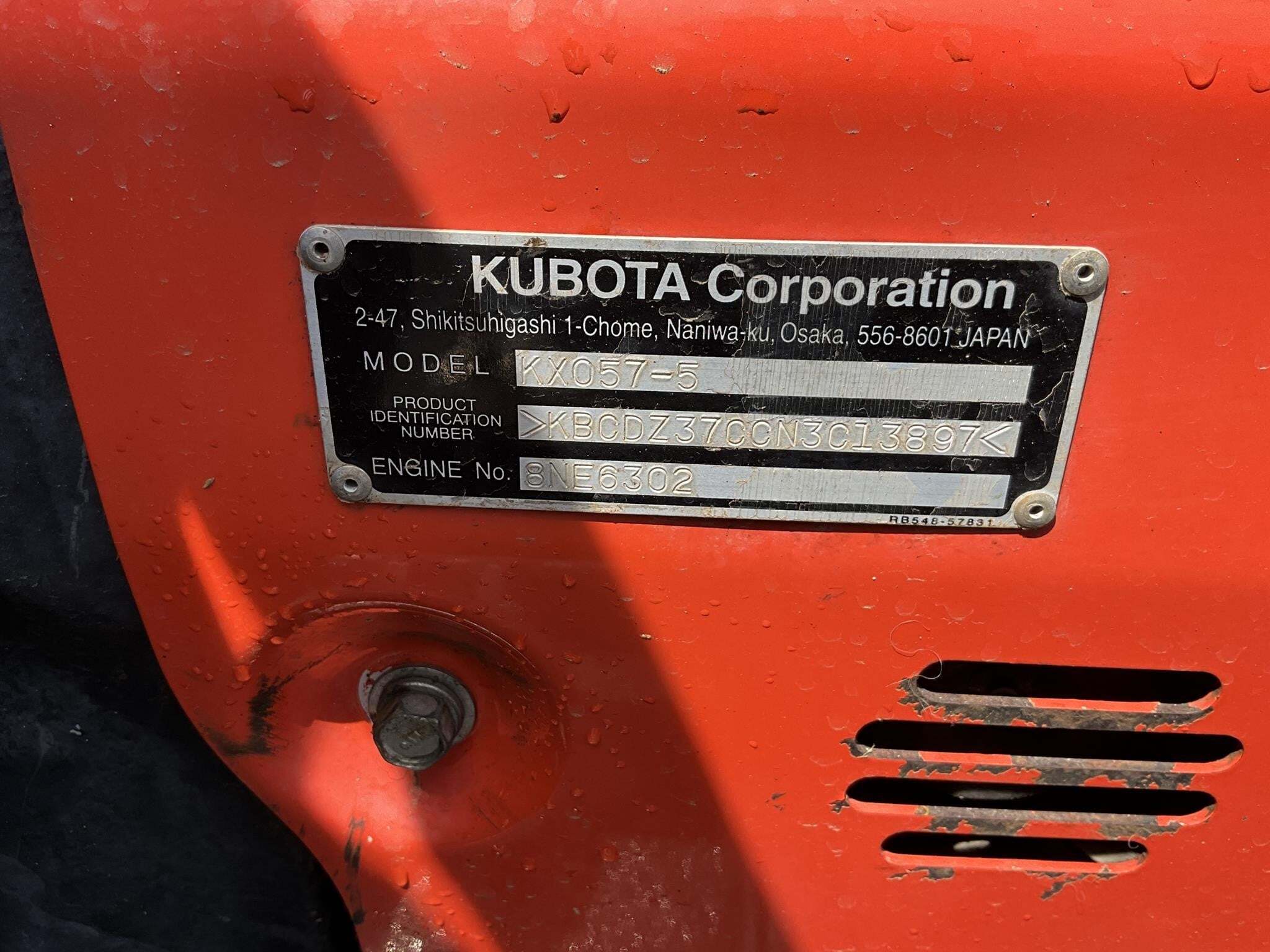 2023 Kubota KX057-5 Excavator